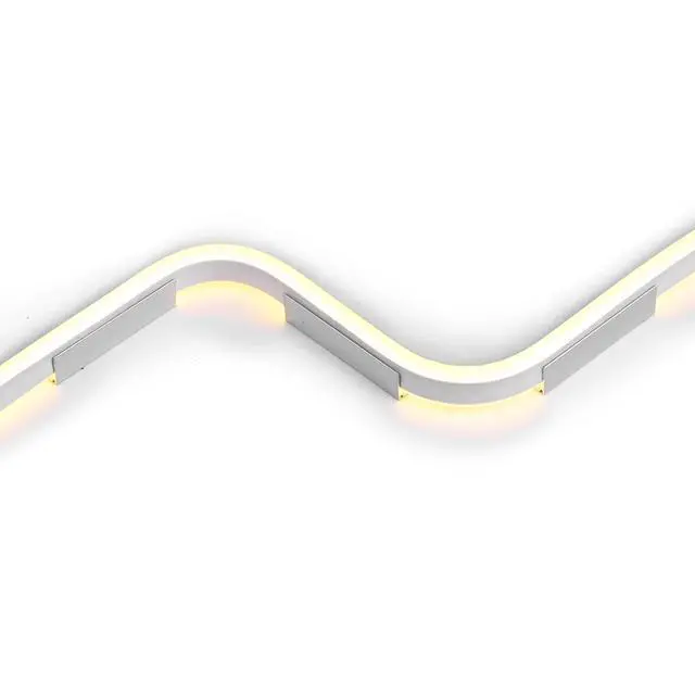 Alt view image 6 of 6 - Yescom 20-pack 2-inch Commercial LED Track Channel 7x10mm for Warm White Neon Rope Lights Mini Aluminium Mounting Clips for Indoor Outdoor DIY Designs