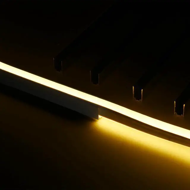Alt view image 3 of 6 - Yescom 5-pack 3-ft (1m) Commercial LED Track Channel 7x10mm for Warm White Neon Rope Lights Aluminium Mounting Rails for Indoor Outdoor DIY Designs