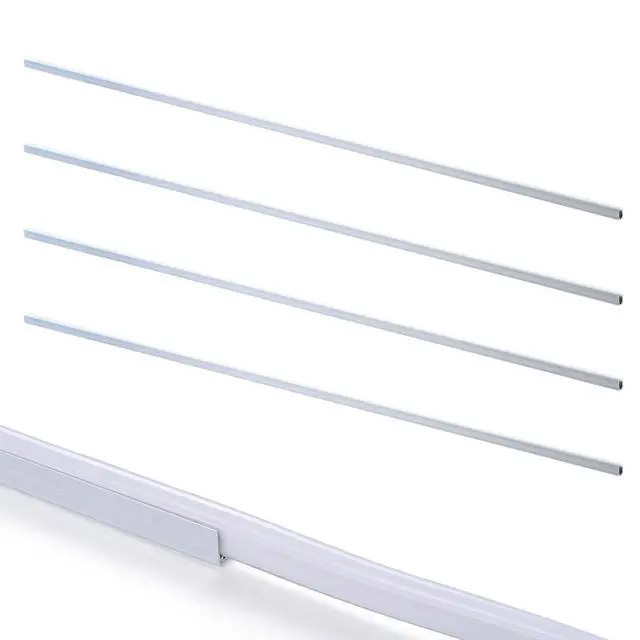Alt view image 6 of 6 - Yescom 5-pack 3-ft (1m) Commercial LED Track Channel 7x10mm for Warm White Neon Rope Lights Aluminium Mounting Rails for Indoor Outdoor DIY Designs