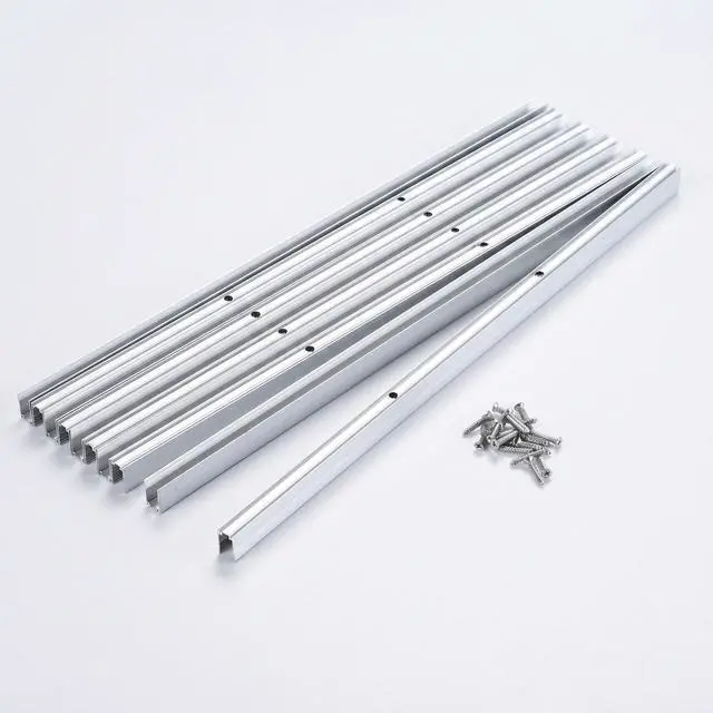 Alt view image 6 of 6 - Yescom 10-pack 1-ft Commercial LED Track Channel 7x10mm for Warm White Neon Rope Lights Aluminium Mounting Clips for Indoor Outdoor DIY Designs