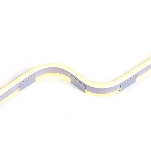 Alt view image 6 of 6 - Yescom 20-pack 2-inch Commercial LED Track Channel 7x10mm for Warm White Neon Rope Lights Mini Aluminium Mounting Clips for Indoor Outdoor DIY Designs