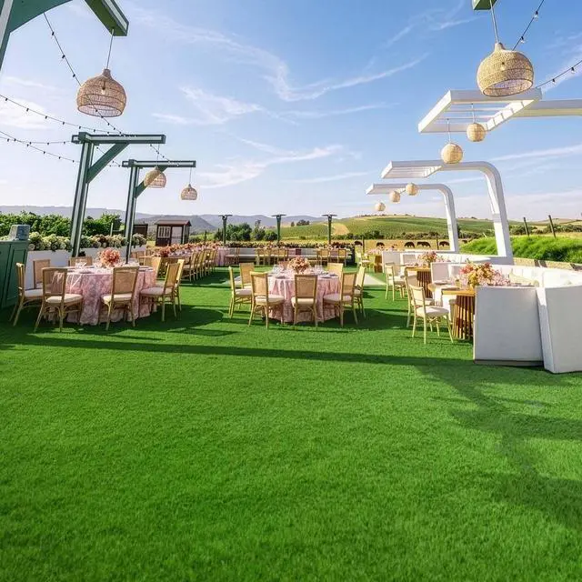 Main image of Yescom 3-FT x 33-FT Wedding Event Turf Pre-cut Roll Party Instagrammable Spots Artificial Grass-1.38"H