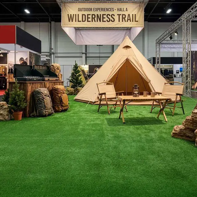 Alt view image 2 of 7 - Yescom 3-FT x 50-FT Brand Activations Event Turf Pre-cut Roll Large Trade Show Booths Artificial Grass-0.8"H