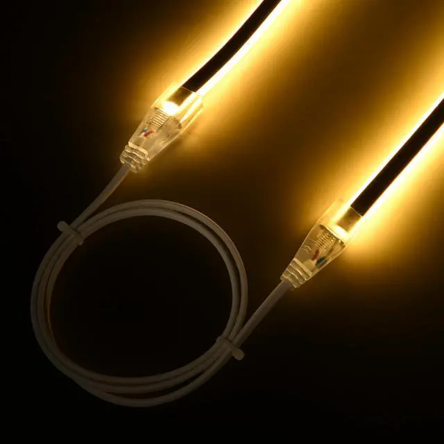 Alt view image 2 of 6 - Yescom BiLume 2700K 5-set 3ft 2-pin Neon Rope Light Connector Jumper Cable
