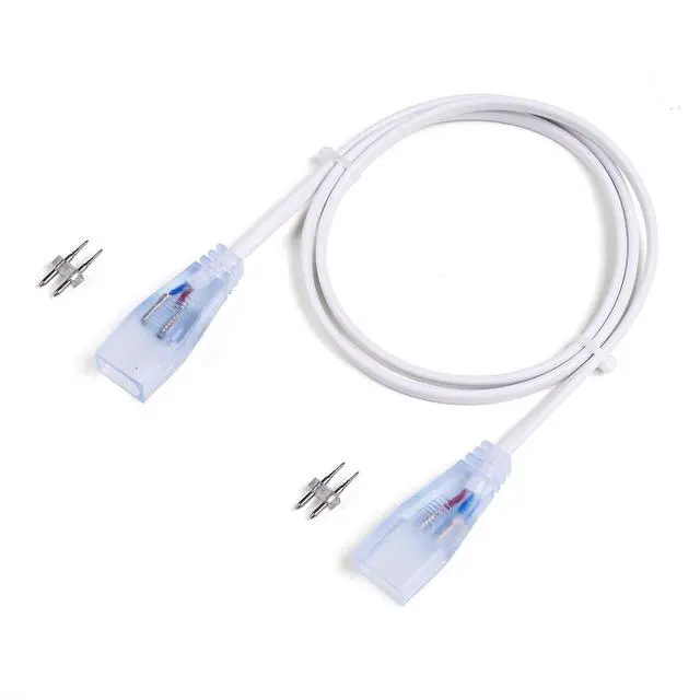Alt view image 5 of 6 - Yescom BiLume 2700K 5-set 3ft 2-pin Neon Rope Light Connector Jumper Cable