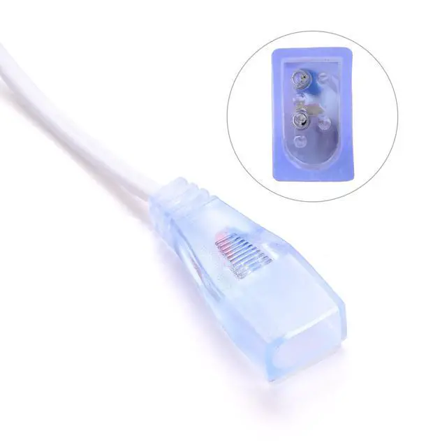 Alt view image 6 of 6 - Yescom BiLume 2700K 5-set 3ft 2-pin Neon Rope Light Connector Jumper Cable