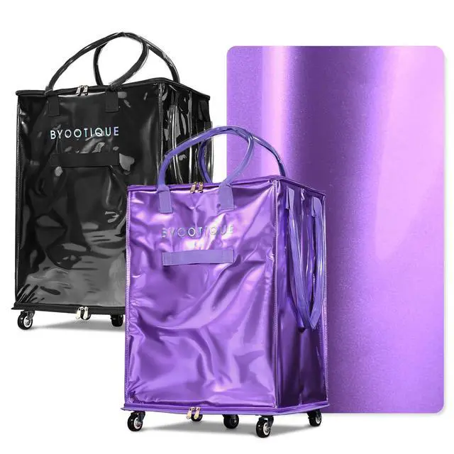 Main image of BYOOTIQUE 20" Rolling Shopping Bag Grocery Bag on 5 Wheels for Travel|2 Pack,100L,66 Lbs Weight Capacity,Waterproof,PU Material,Rolling Bag with Handle,for Laundry House Moving