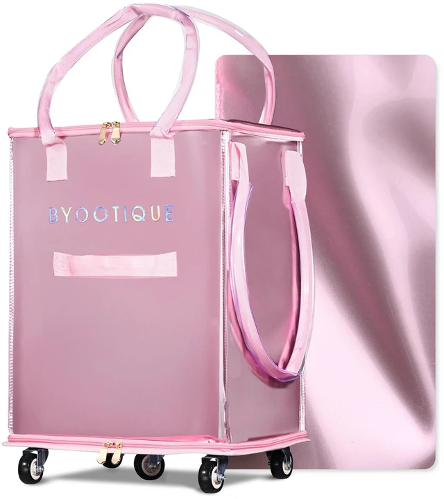 Main image of Byootique 70L Tote Bag on 5 Wheels 3 Carrying Ways for Shopping BubbleRush
