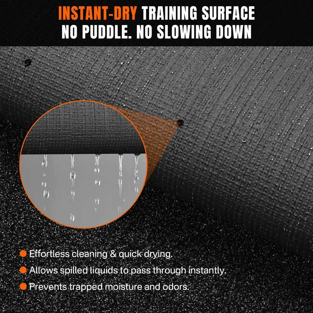Alt view image 6 of 7 - Yescom 8FTx50FT Black Commercial-Grade Gym Add-on Turf Runway for Sled Track HIFT Training, 0.6"H Elite 17-Yard Sprint Strip for S&C Facility