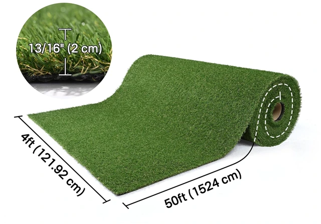 Alt view image 7 of 7 - Yescom 4'x50' Realistic Rooftop Bar Turf Party Flooring 0.8"H Highly-Reusable Commercial Outdoor Event Synthetic Turf