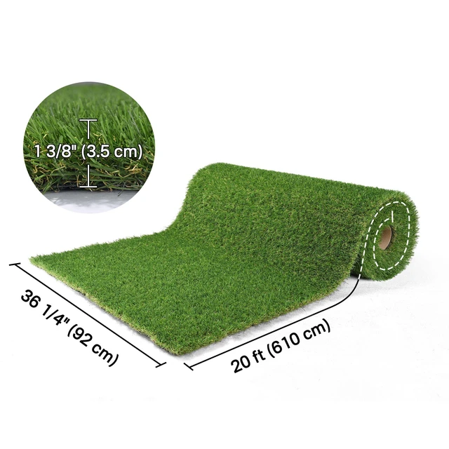 Alt view image 7 of 7 - Yescom 3'x20' Hyper-Realistic Photo Backdrop Turf Roll 1.38"H Artificial Turf Event Flooring Carpet for Wedding Booth