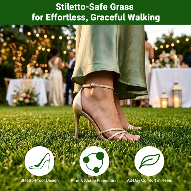 Alt view image 4 of 7 - Yescom 3'x50' Realistic Trade Show Event Turf Outdoor Party Flooring 1.38"H Commercial Brand Activition