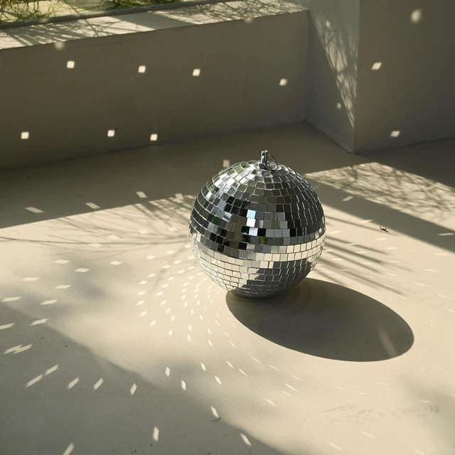 Alt view image 3 of 7 - Yescom Silver 7" Disco Ball Set Hanging for 70s 80s Wedding Nightclub Party 4 Pack Mirror Balls Bachelorette Groovy Photo Booth Retro Glam Nightclub DJ Stage