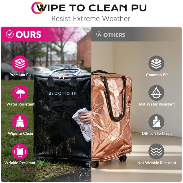 Alt view image 6 of 7 - Byootique 28'' Large Teacher Tote Bag 145L U Shape Top Open Wipe to Clean