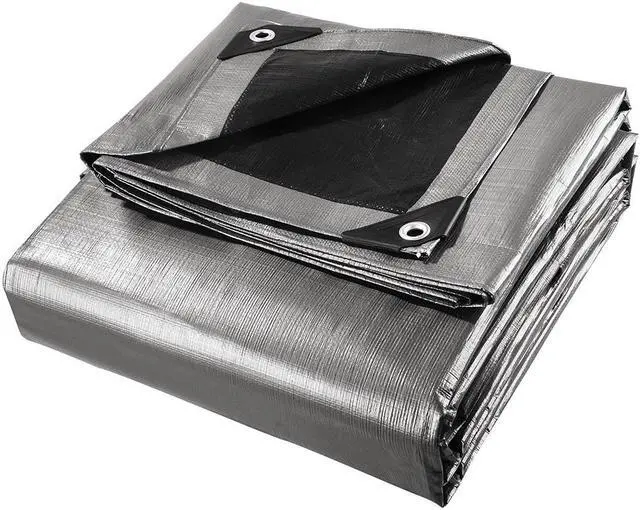 Alt view image 2 of 14 - Yescom 20x24 Ft 10 Mil Poly Tarp Protective Cover Tarpaulin UV Resistant
