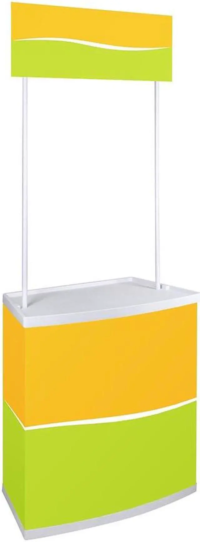 Alt view image 7 of 7 - Portable Promotion Counter Table Booth Kiosk Trade Show Display Banner Stand