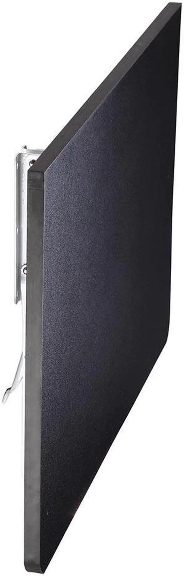 Alt view image 7 of 12 - Wall Mounted Floating Folding Computer Desk 23 5/8" x 15 3/4" 50lbs Weight Capacity PC Table Black