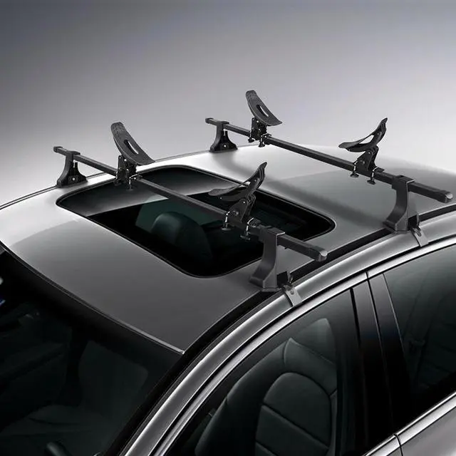 Alt view image 5 of 7 - 2 Pairs Kayak Roof Rack Universal Canoe Boat Car SUV Truck Top Mount Carrier