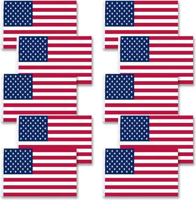Main image of Wholesale 10pcs 3x5 FT USA US American Flag Stars Grommet United States Flagpole