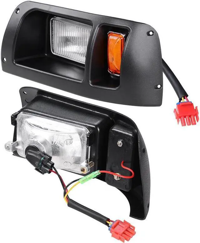 Alt view image 2 of 12 - Yescom Halogen Headlights & LED Tail Lights Kit Fit Club Car DS 1993-UP Model Golf Cart