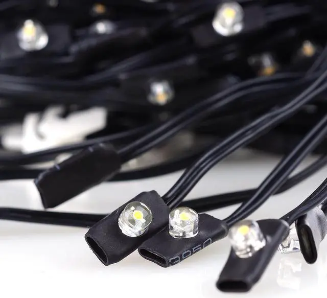 Alt view image 2 of 7 - 40 LED Solar Powered String Light Cool White for 8-Rib 8ft 9ft Outdoor Garden Patio Wooden Umbrella