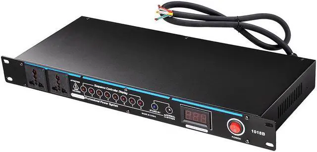 10 Outlets G-type Rack Mountable 30 Amp Power Conditioner with LED ...