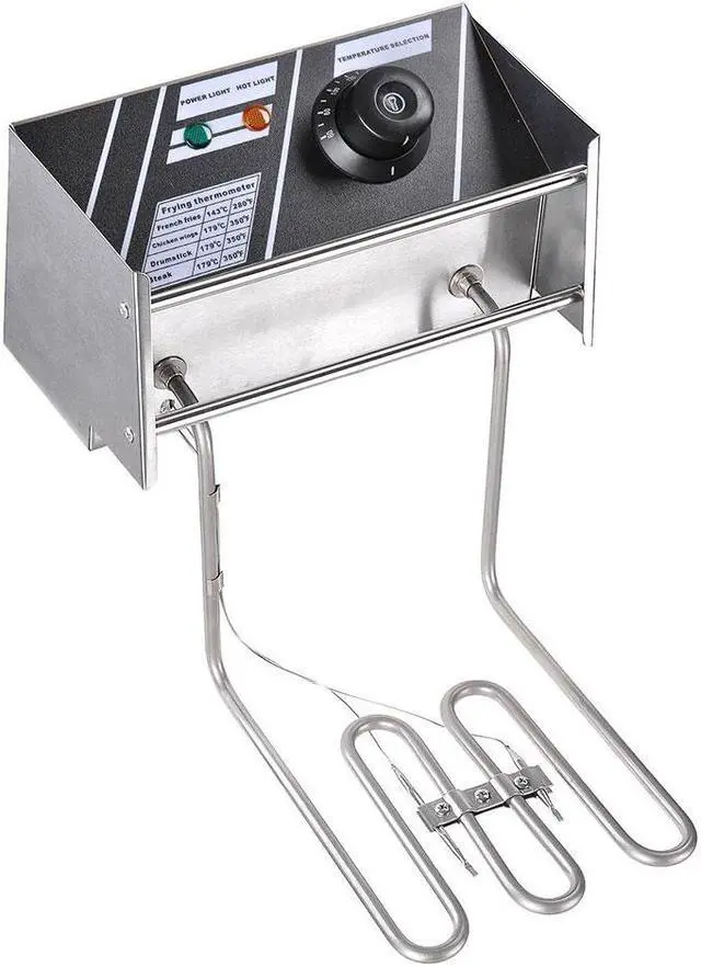 Alt view image 6 of 14 - 24L 5000W Stainless Steel Electric Deep Fryer Countertop Dual Tank Basket Commercial Restaurant