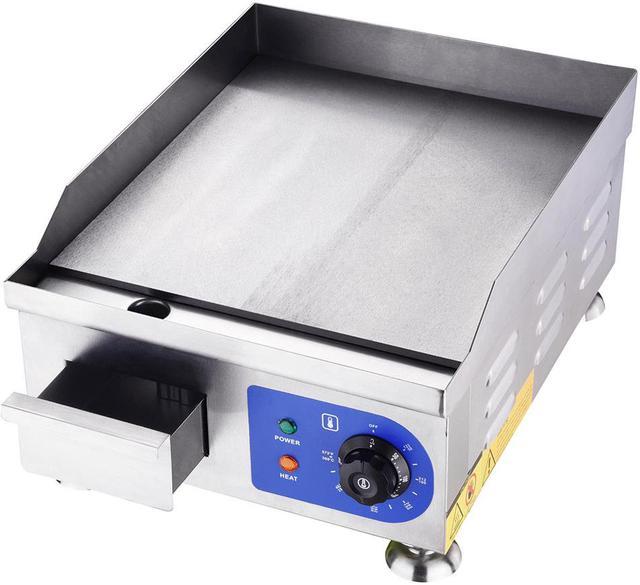 1500W 14 Electric Countertop Griddle Flat Top Commercial Restaurant Grill  BBQ