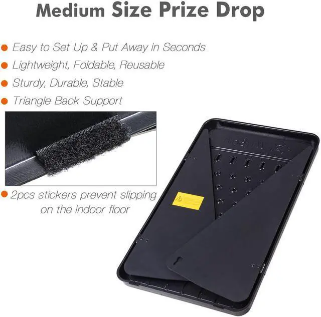 Alt view image 5 of 7 - WinSpin 30x19" Medium Prize Drop Board Game Customizable Slots 10 Pucks Carnival Tradeshow