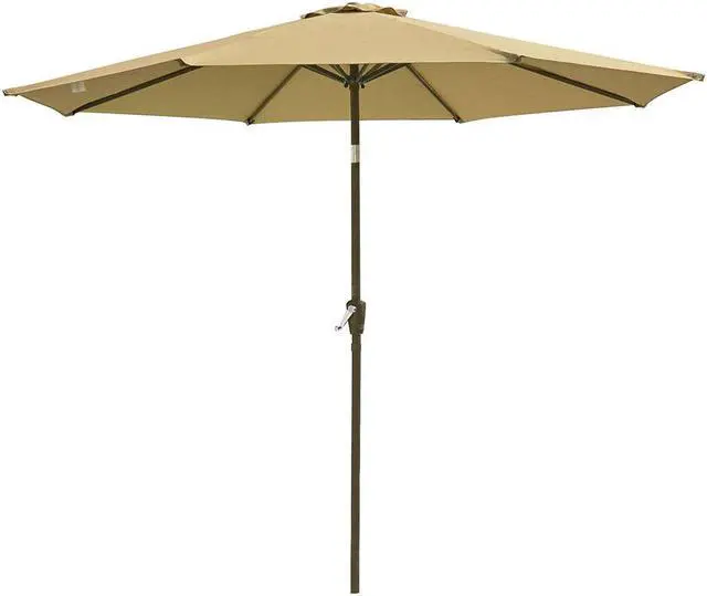 Main image of 9ft UV50+ Fade Resistant New OLEFIN Outdoor Patio Umbrella 8 Rib Crank Tilt Beach Market Table Water Repellent