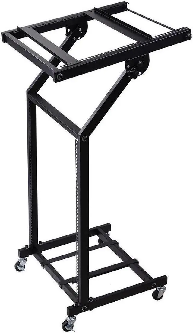 Main image of 19" 12U Rack Mount DJ Mixer Stand Studio Equipment Cart Stage Music Party Show
