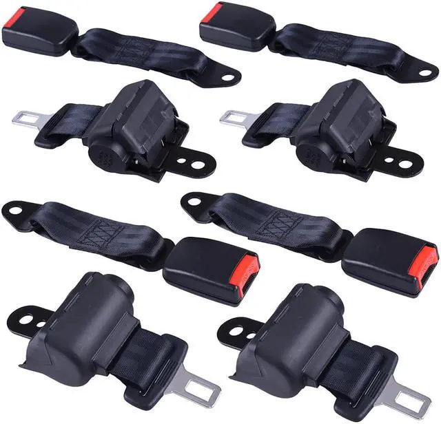 Alt view image 4 of 7 - Yescom Retractable Golf Cart Seat Belts & Bracket Kit for Club Car Yamaha EZGO TXT&RXV