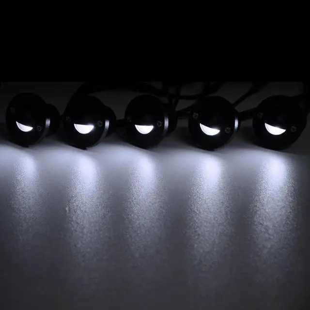 Alt view image 2 of 7 - 10x LED Deck Stair Light Waterproof Yard Garden Pathway Patio Landscape 12V Lamp