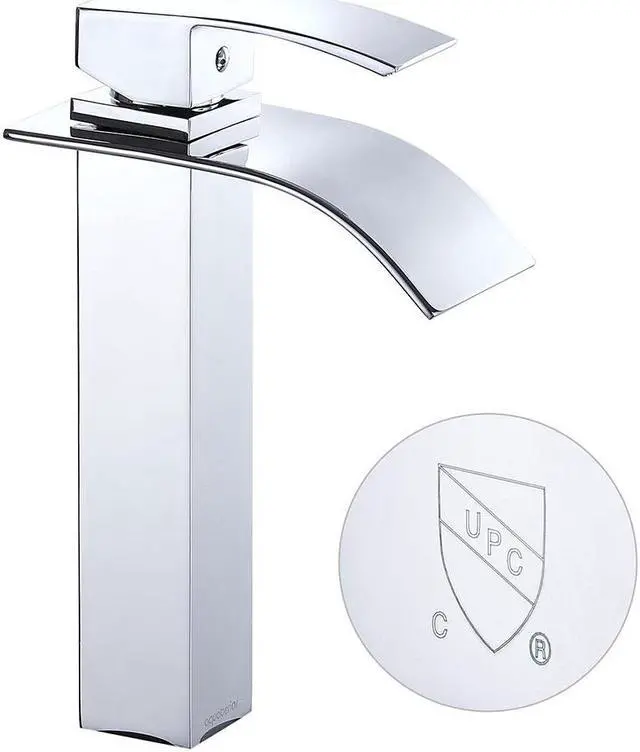 Main image of Aquaterior® Modern 1 Hole Bathroom Faucet Vanity Sink Basin 1 Handle DIY Installation Kitchen CHR
