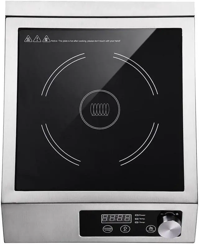 Alt view image 3 of 14 - Yescom 3500W Commercial Induction Cooktop Electric Stove Burner Rapid Heating Stainless Steel with ETL Certification