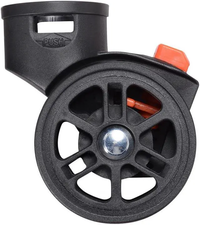 Alt view image 2 of 6 - Byootique 2Pcs 2" Swivel Replacement Wheel Caster with Locking Brake for AW Makeup Case