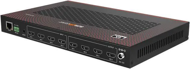 Alt view image 3 of 7 - BZBGEAR 4x4 4K UHD HDMI Video Wall Processor and Seamless Matrix Switcher