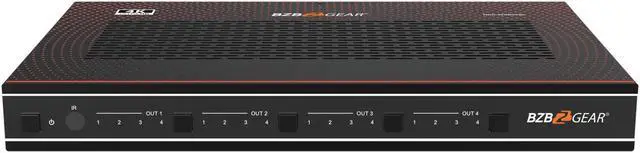 Alt view image 5 of 7 - BZBGEAR 4x4 4K UHD HDMI Video Wall Processor and Seamless Matrix Switcher