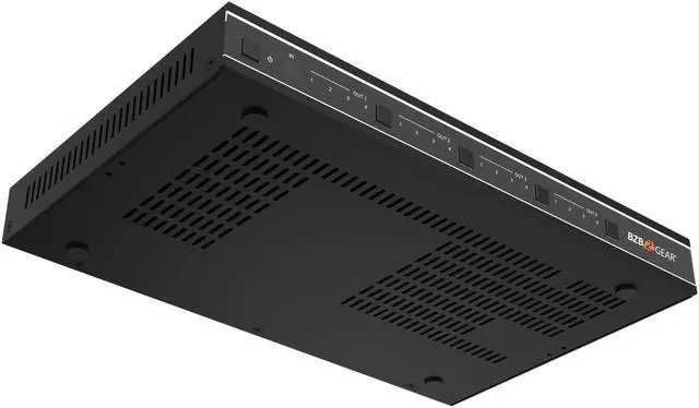 Alt view image 7 of 7 - BZBGEAR 4x4 4K UHD HDMI Video Wall Processor and Seamless Matrix Switcher