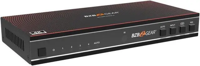 Alt view image 2 of 7 - BZBGEAR 4x1 4K UHD HDMI Seamless Switcher Quad MultiViewer with Audio De-embedder