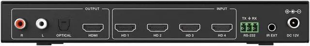 Alt view image 6 of 7 - BZBGEAR 4x1 4K UHD HDMI Seamless Switcher Quad MultiViewer with Audio De-embedder