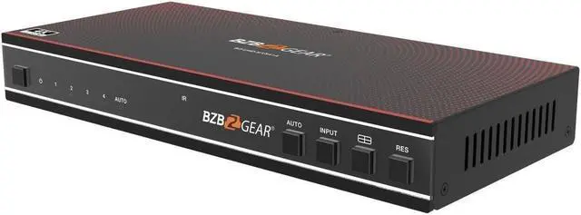 Alt view image 7 of 7 - BZBGEAR 4x1 4K UHD HDMI Seamless Switcher Quad MultiViewer with Audio De-embedder