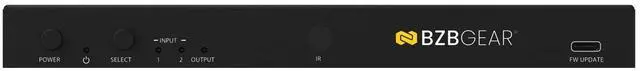 Alt view image 4 of 7 - BZBGEAR 2x1 8K UHD HDMI 2.1 Switcher with Digial/Analog Audio De-Embedding/EDID/RS-232 (8K60/4K120Hz 4:4:4 VRR/ALLM Support)
