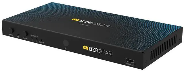 Alt view image 6 of 7 - BZBGEAR 2x1 8K UHD HDMI 2.1 Switcher with Digial/Analog Audio De-Embedding/EDID/RS-232 (8K60/4K120Hz 4:4:4 VRR/ALLM Support)