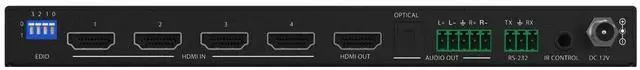 Alt view image 5 of 7 - BZBGEAR 4x1 8K UHD HDMI 2.1 Switcher with Digial/Analog Audio De-Embedding/EDID/RS-232 (8K60/4K120Hz 4:4:4 VRR/ALLM Support)