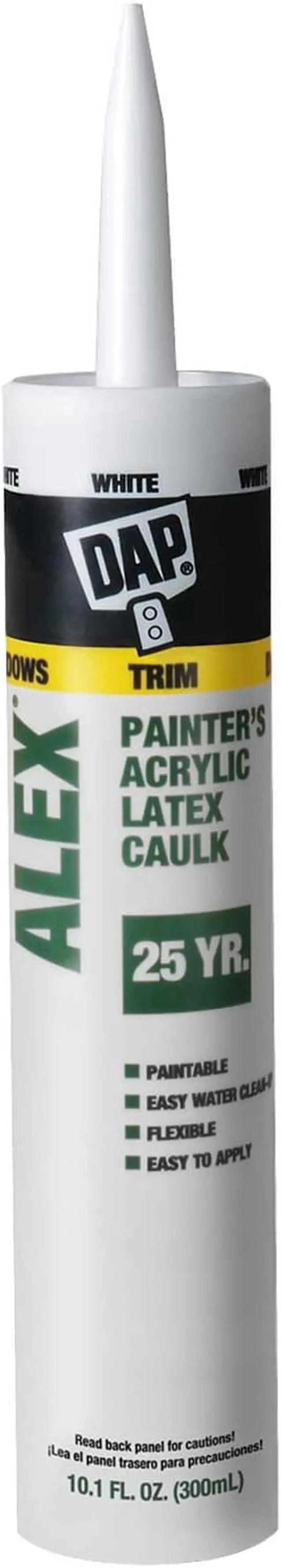 Main image of DAP 18670 ALEX Painter's Acrylic Latex Caulk, 10.1 oz.