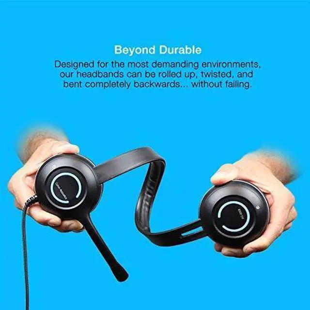 Alt view image 4 of 7 - Cyber Acoustics 3.5mm Stereo Headset with Headphones and Noise Cancelling Microphone for PCs, Tablets, and Cell Phones in The Office, Classroom or Home (AC-5002)