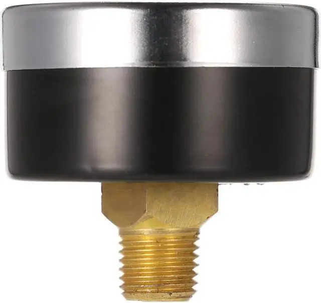 Alt view image 2 of 6 - TS-50-14bar 0-200psi/0-14bar 1/4'' NPT Dial Display Pressure Gauge Measuring Manometer