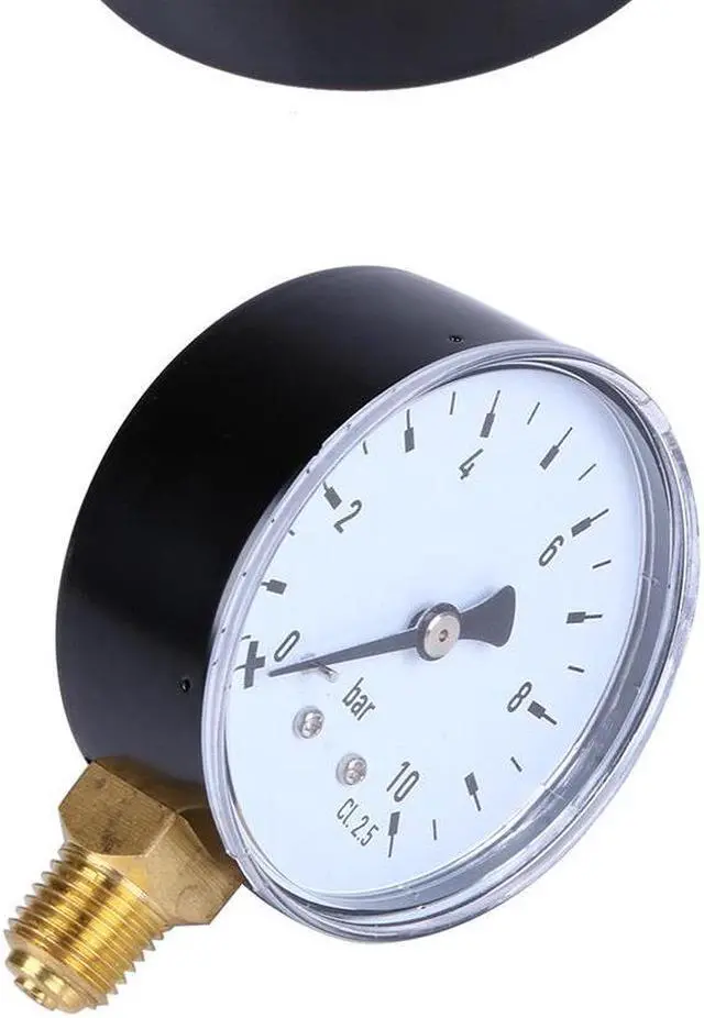 Alt view image 3 of 5 - TS-60-10bar/0-10bar 1/4'' NPT Dial Display Pressure Gauge Measuring Manometer