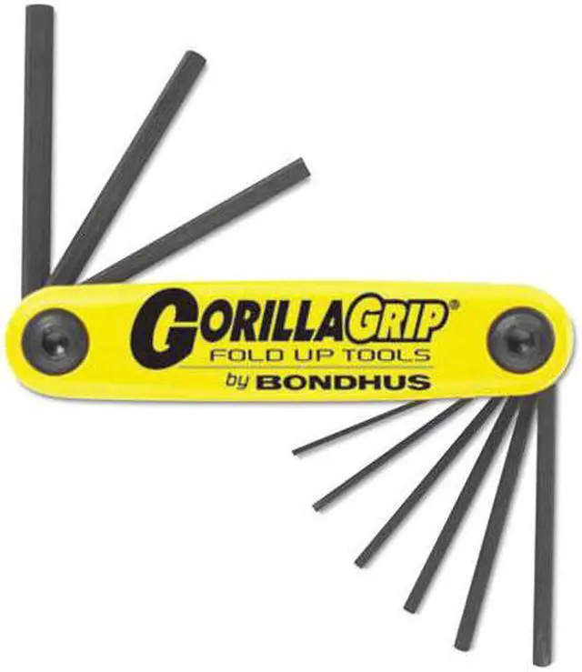 Alt view image 7 of 8 - Bondhus 116-12585 3-16 Inch-3-8 Inch Gorilla Gripfold-Up Tool Set